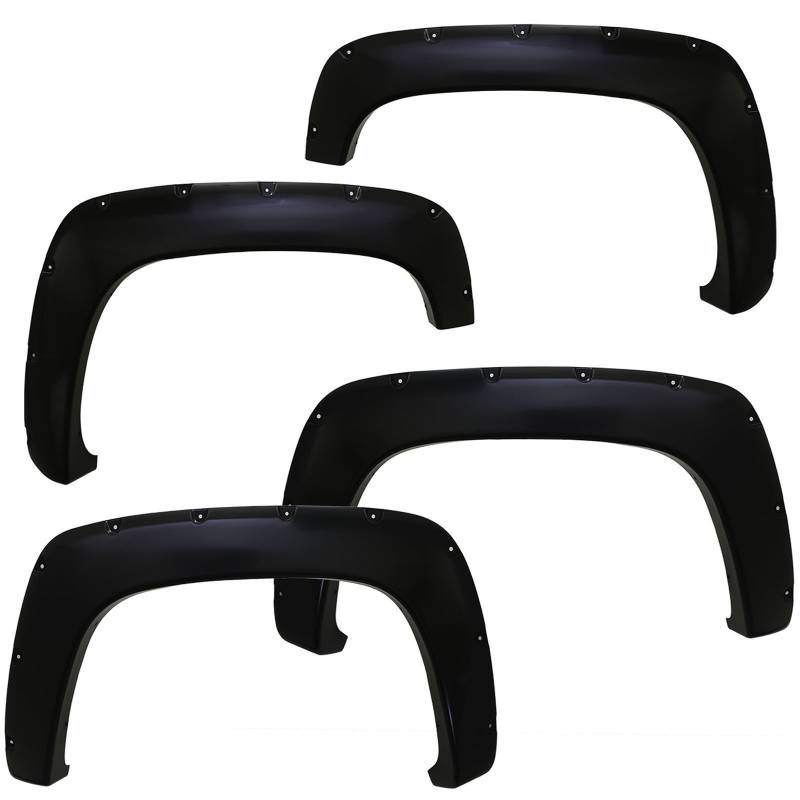 2002-2008 Dodge Ram 1500 | 2500 | 3500 Fender Flares Pocket Style Black ...